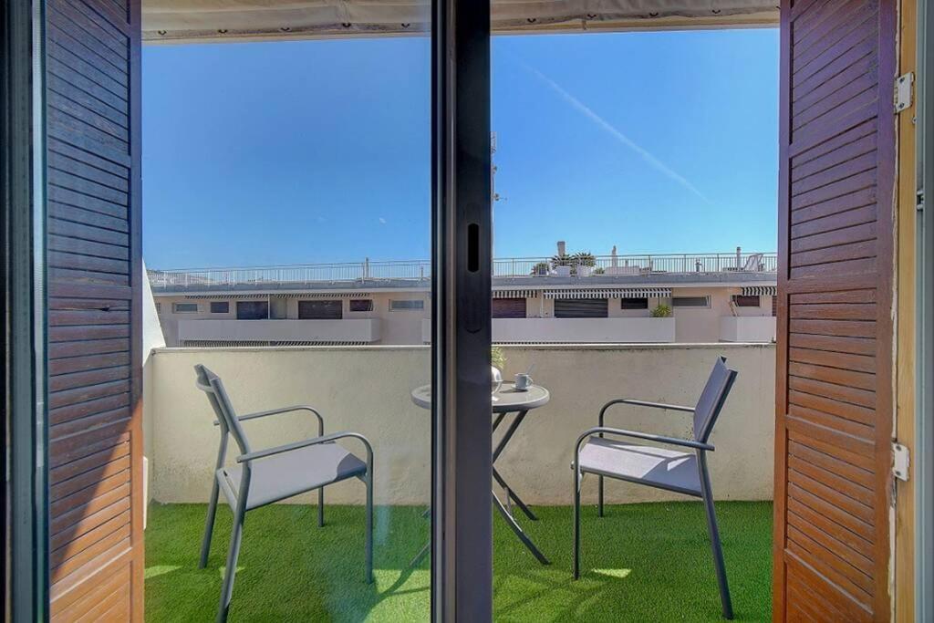 カンヌLe Palm - 100M Plage - Croisette - Verriere Cote D'Azurアパートメント エクステリア 写真